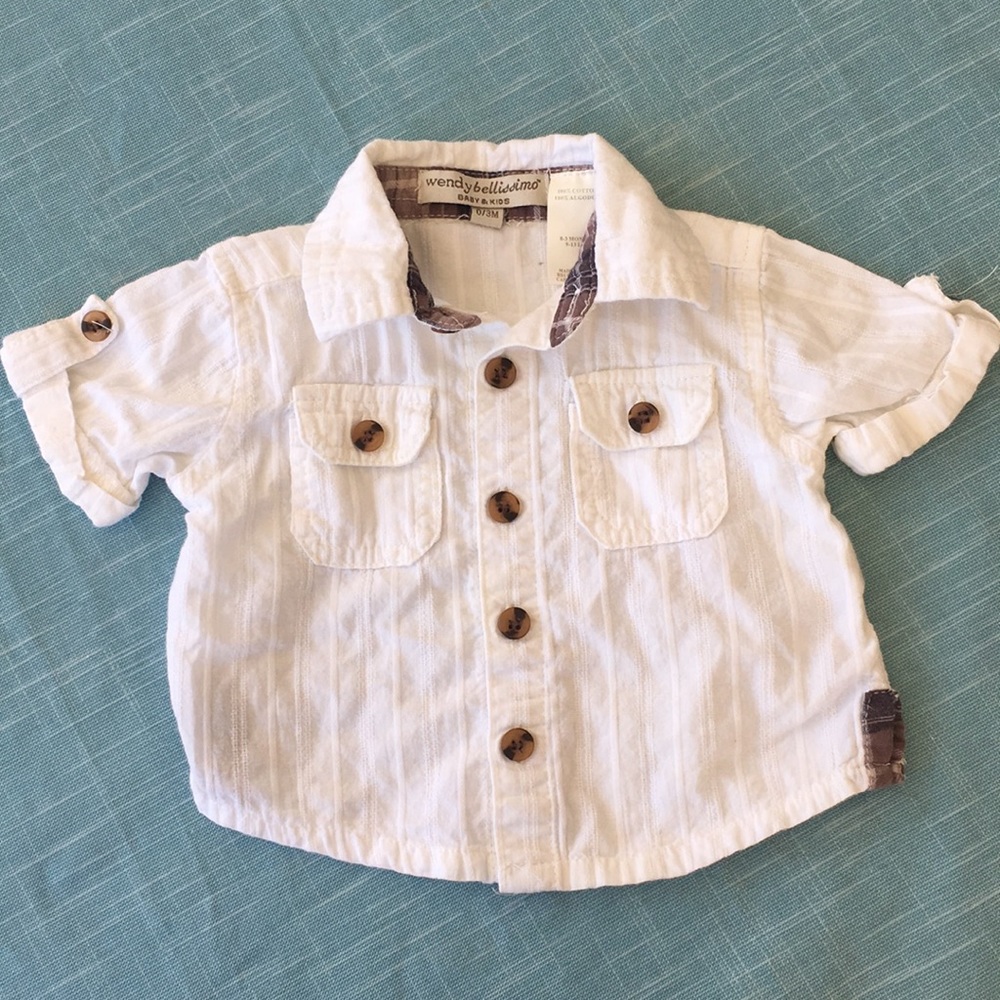 Kids Wendy Bellissimi adorable button down!!